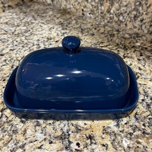 Butter Dish Navy Blue Sweejar Brand Microwave and Dishwasher Safe